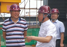 北京城建亚泰集团领导到清华大学CBD校区施工现场调研工作